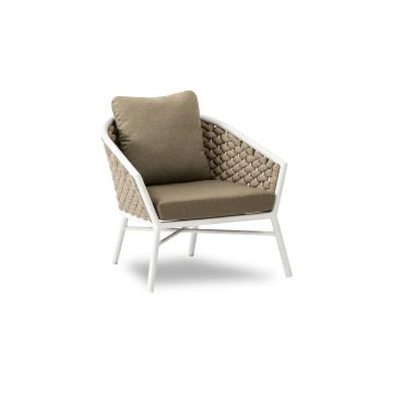 Dub Armchair White/Beige by Contral