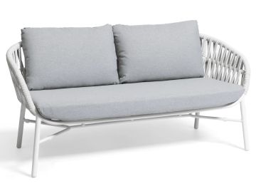 Manila Sofa White/Silver by Contral