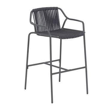 Easy Barstool Anthracite by Contral