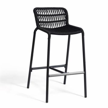 Leaf Barstool Anthracite by Contral