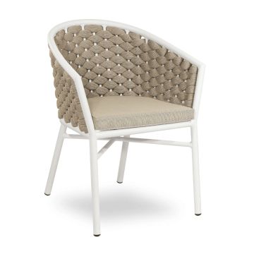 Dub Armchair White/Beige by Contral