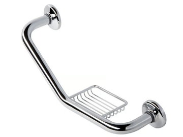 HOTEL - Metal grab bar with soap holder by Coram - view 2