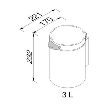 HOTEL - Metal Rubbish bin by Coram - view 3