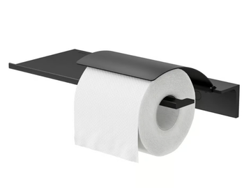 LEEV - Metal toilet roll holder with shelf by Coram - view 3