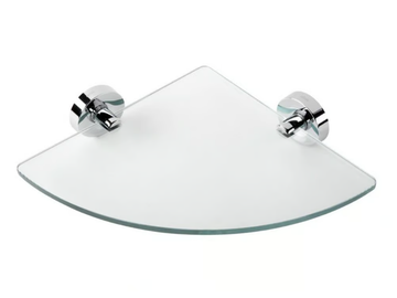 LUNA - Corner glass bathroom wall shelf by Coram - view 3