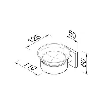 NELIO - Wall-mounted metal soap dish by Coram - view 3