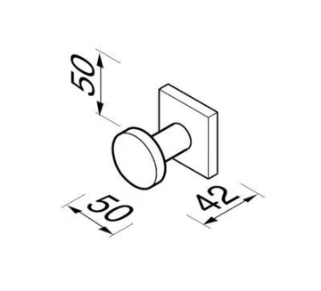 NELIO - Metal towel hook by Coram - view 3