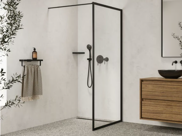 OUTLINE - 2 places tempered glass Walk in shower by Coram - view 3