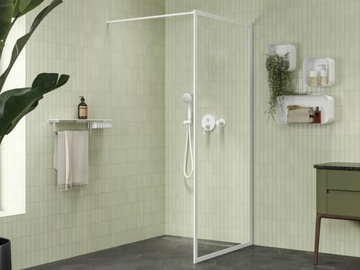 OUTLINE - 2 places tempered glass Walk in shower by Coram - view 2
