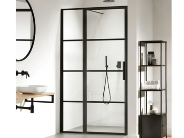 SOHO - Niche tempered glass shower cabin with hinged door by Coram - view 2