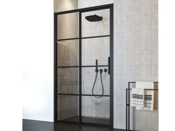 SOHO - Niche tempered glass shower cabin with sliding door by Coram - view 2