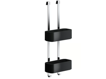 FRAME CHROME BLACK - Hanging ABS and metal shower basket by Coram - view 3