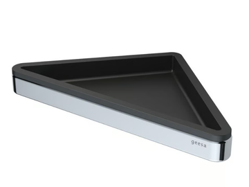 FRAME CHROME BLACK - Metal bathroom wall shelf by Coram - view 3