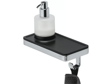 FRAME CHROME BLACK - Wall-mounted metal Bathroom soap dispenser by Coram - view 2