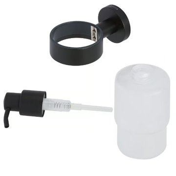 NEMOX BLACK - Wall-mounted glass Bathroom soap dispenser by Coram - view 3