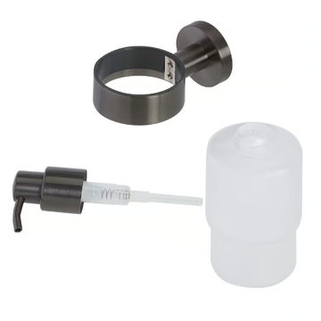 NEMOX BRUSHED - Wall-mounted glass Bathroom soap dispenser by Coram - view 3
