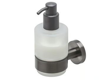 NEMOX BRUSHED - Wall-mounted glass Bathroom soap dispenser by Coram - view 2
