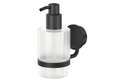 OPAL BLACK - Wall-mounted Glass and Stainless Steel Bathroom soap dispenser by Coram - view 2