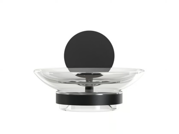 OPAL BLACK - Wall-mounted Glass and Stainless Steel soap dish by Coram - view 3
