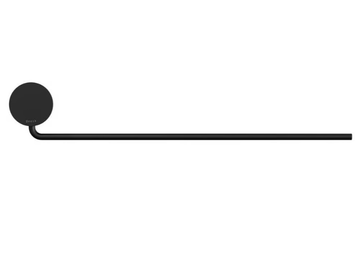 OPAL BLACK - Swivel stainless steel towel rack by Coram - view 3