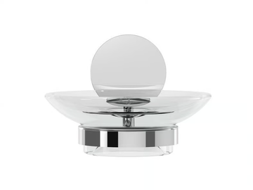 OPAL CHROME - Glass and Stainless Steel soap dish by Coram - view 3