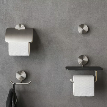OPAL - Double stainless steel robe hook by Coram - view 3