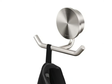 OPAL - Double stainless steel robe hook by Coram - view 2