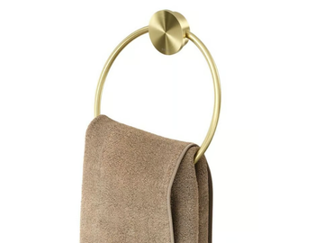 OPAL GOLD - Stainless steel towel ring by Coram - view 2
