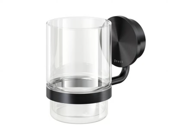 OPAL BRUSHED - Wall-mounted Glass and Stainless Steel toothbrush holder by Coram - view 2