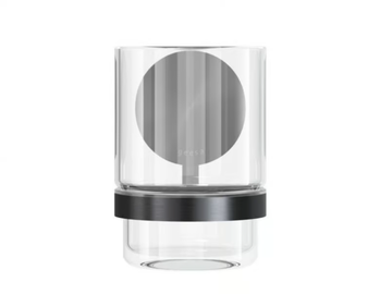 OPAL BRUSHED - Wall-mounted Glass and Stainless Steel toothbrush holder by Coram - view 3