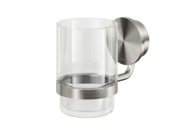 OPAL - Wall-mounted Glass and Stainless Steel toothbrush holder by Coram - view 2