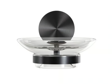 OPAL BRUSHED - Wall-mounted Glass and Stainless Steel soap dish by Coram - view 3