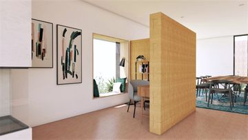 Bologna Corner Wall by Corkbrick Europe
