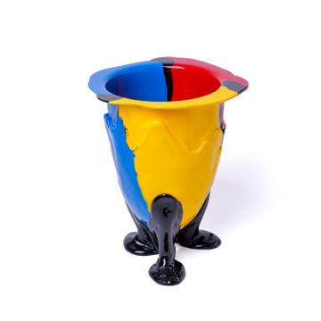 Amazonia Vase - Red, Yellow, Blue, Black by corsi design