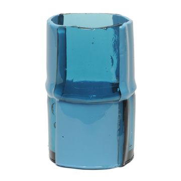 Bamboo Vase - Clear Light Blue, Matt Blue by corsi design