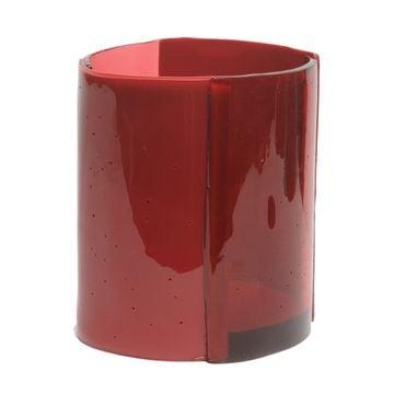 Four Lines Vase - Clear Fuchsia, Matt Cherry by corsi design