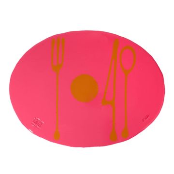 Table-Mates - Matt Fuchsia And Matt Ochre by corsi design