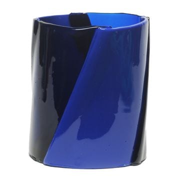 Twirl Vase - Clear Blue, Matt Blue by corsi design