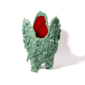 Lava Vase - Aqua, Coral by corsi design