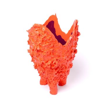 Lava Vase - Matt Pastel Orange, Cherry by corsi design