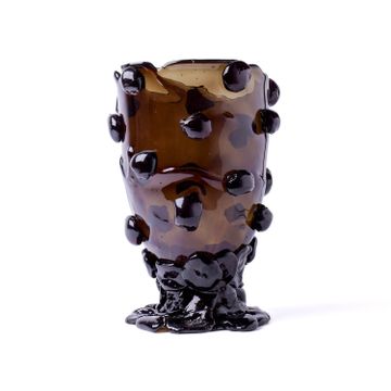Nugget Vase - Clear Black by corsi design