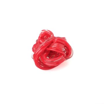 Spaghetti Ring - Matt Red, Clear by corsi design