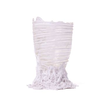 Spaghetti Vase - Clear And White by corsi design