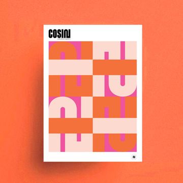Graphic poster - Orange Blush by COSIN Paris