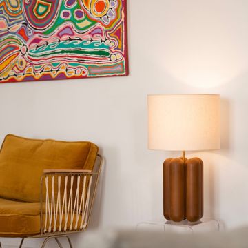 The large Charlotte Lamp - Wood by COSIN Paris