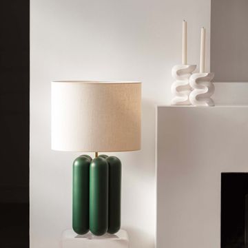 The large Ganache candlestick - White Cream by COSIN Paris