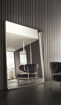 SYMBOL - Rectangular wall-mounted wooden mirror by Costantini Pietro