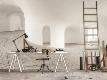 CASTLE - Washable trompe l'oeil nonwoven wallpaper _ creativespace by Creative Space - view 2