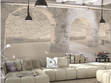 CAVE - Washable trompe l'oeil nonwoven wallpaper _ creativespace by Creative Space - view 2