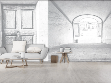 DOWN - Washable trompe l'oeil nonwoven wallpaper _ creativespace by Creative Space - view 2